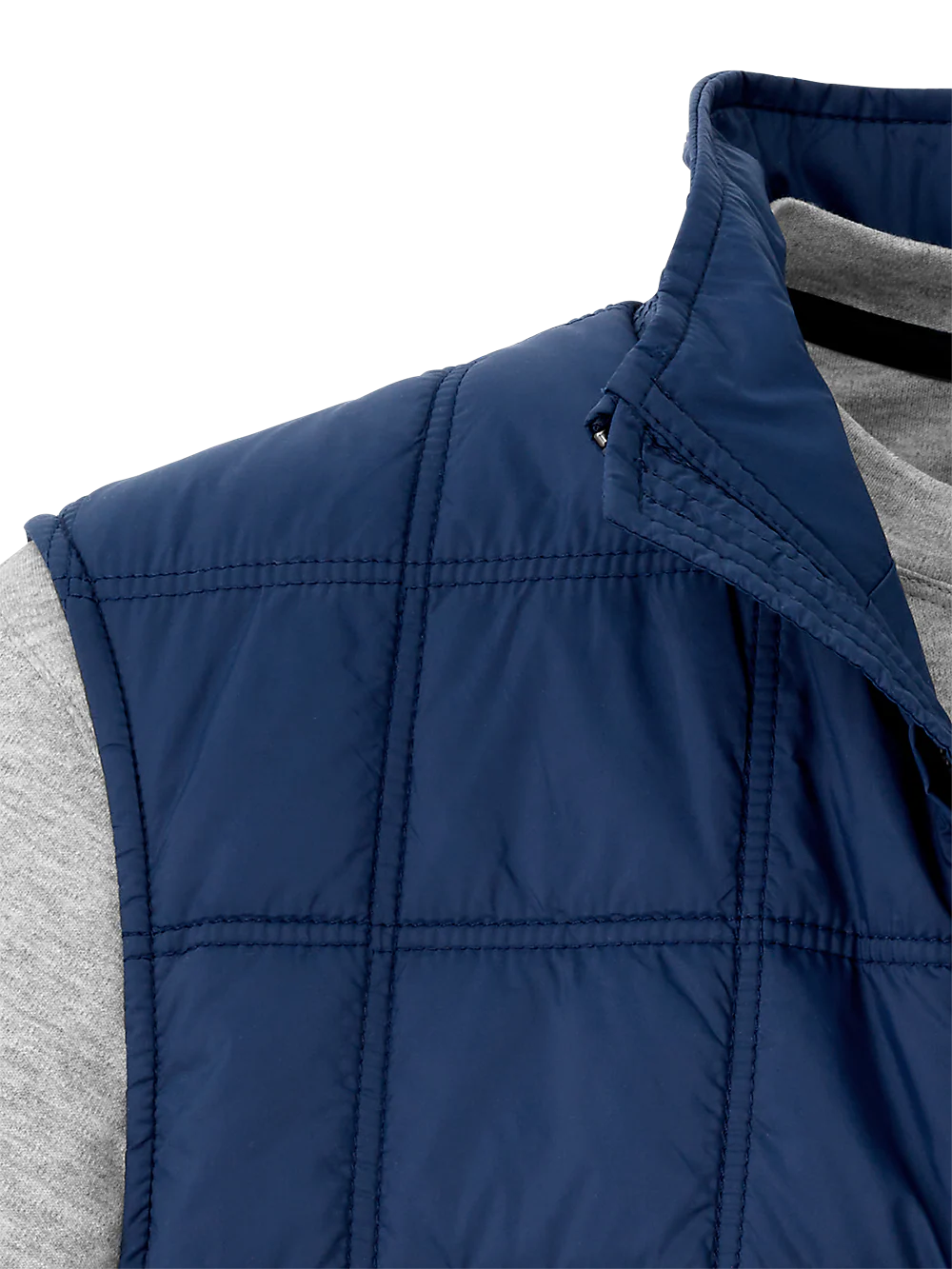 Nylon Quilted Vest - Navy - Image 3