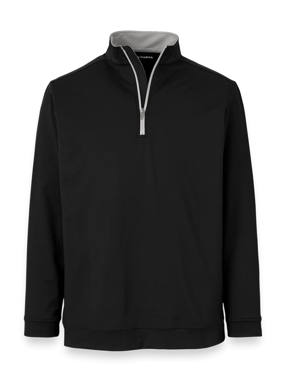 Performance Blend Quarter Zip Mock Neck - Black