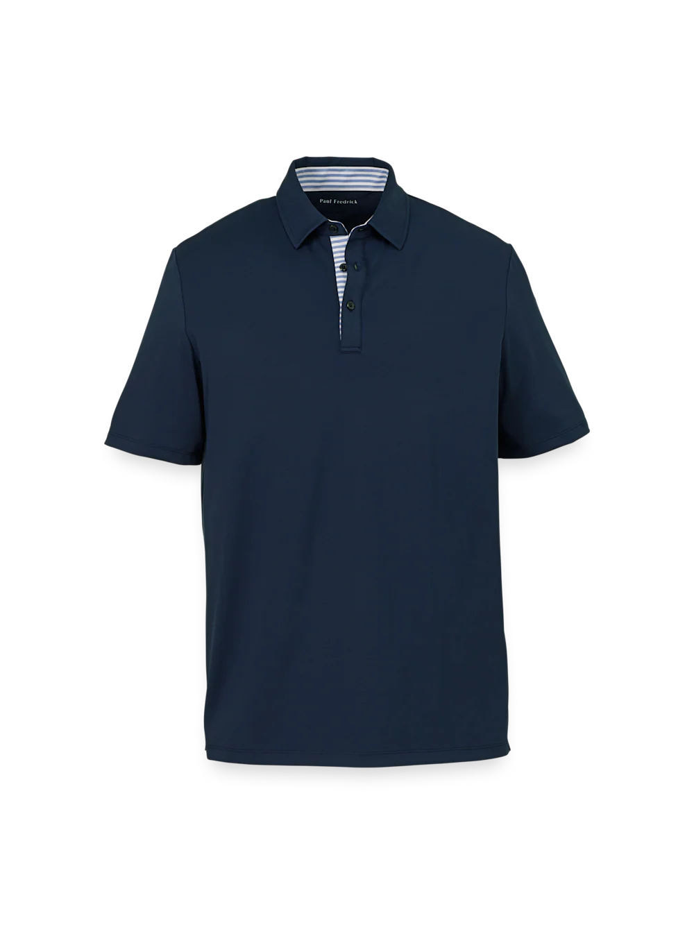 Performance Blend Three Button Polo - Navy