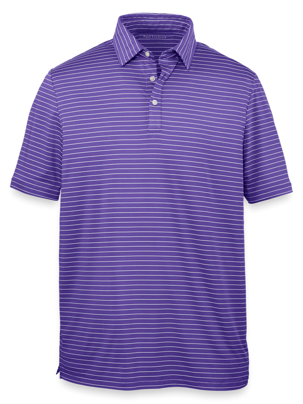 Performance Blend Three Button Polo - Purple