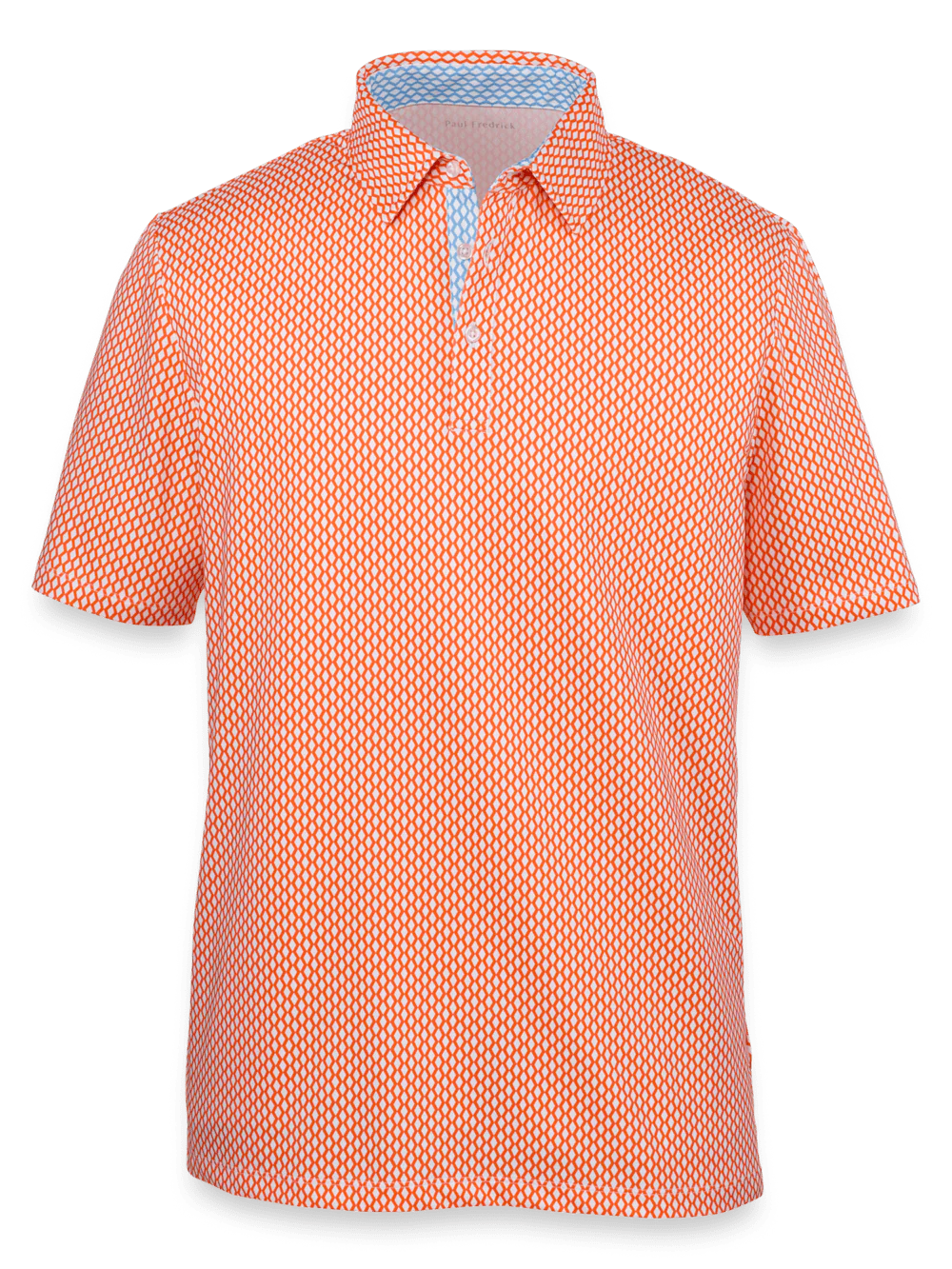 Performance Blend Three Button Polo - Orange