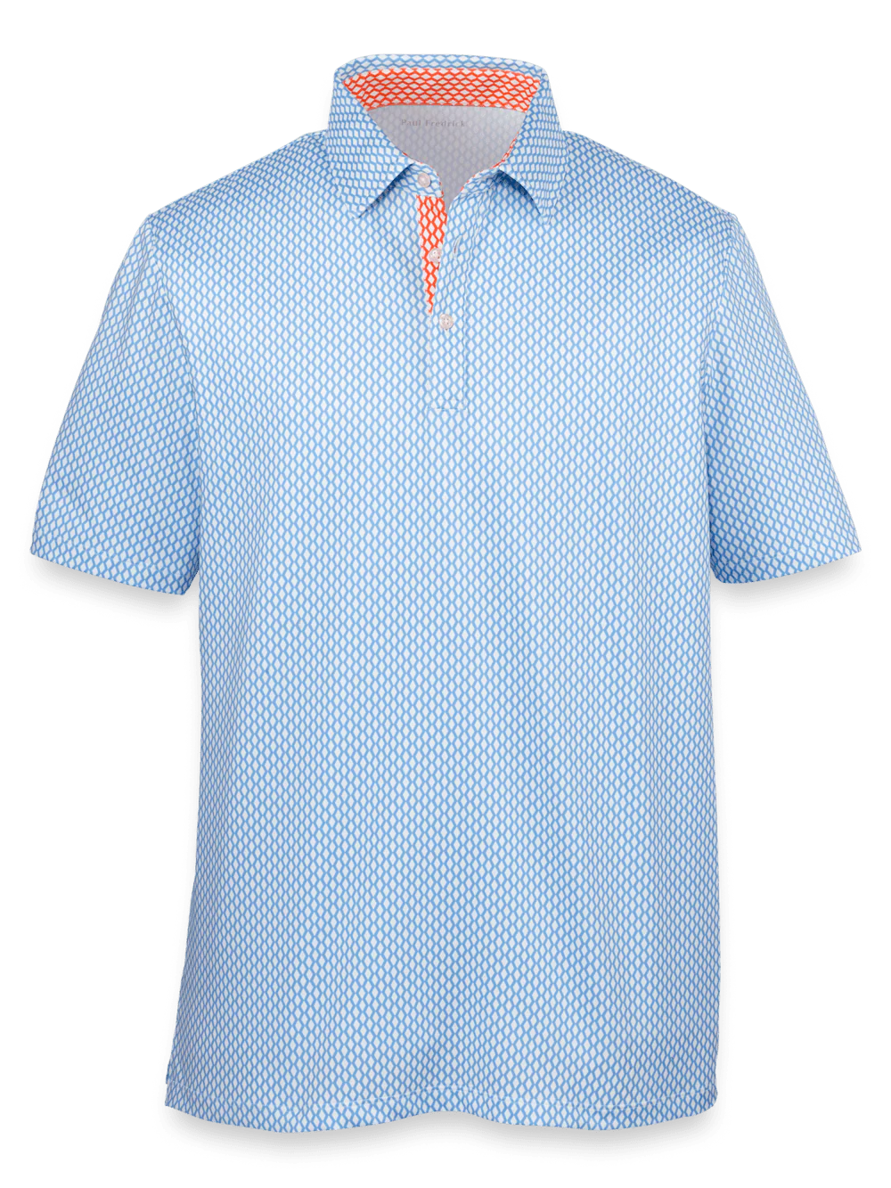 Performance Blend Three Button Polo - Blue