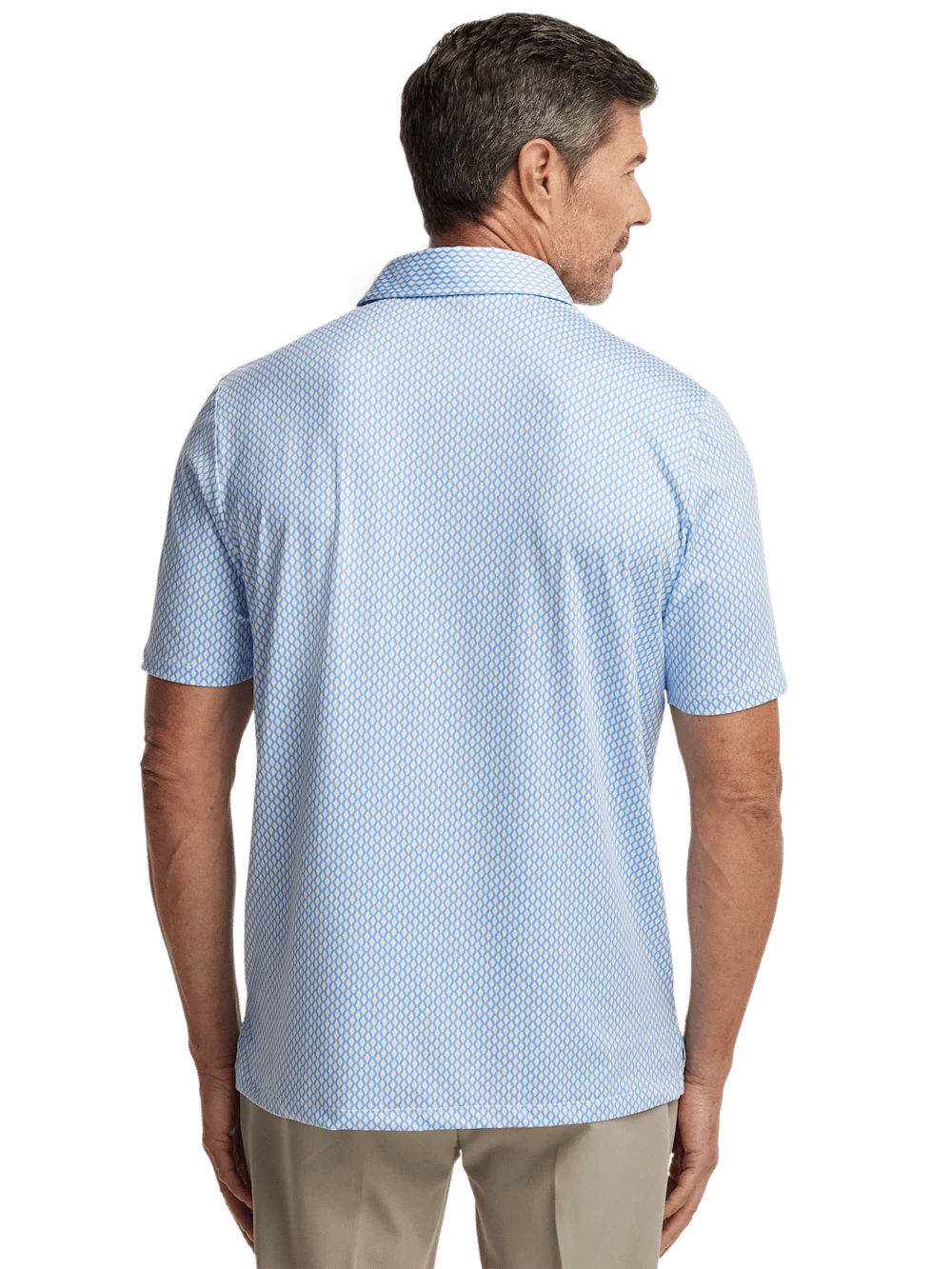 Performance Blend Three Button Polo - Blue - Image 6