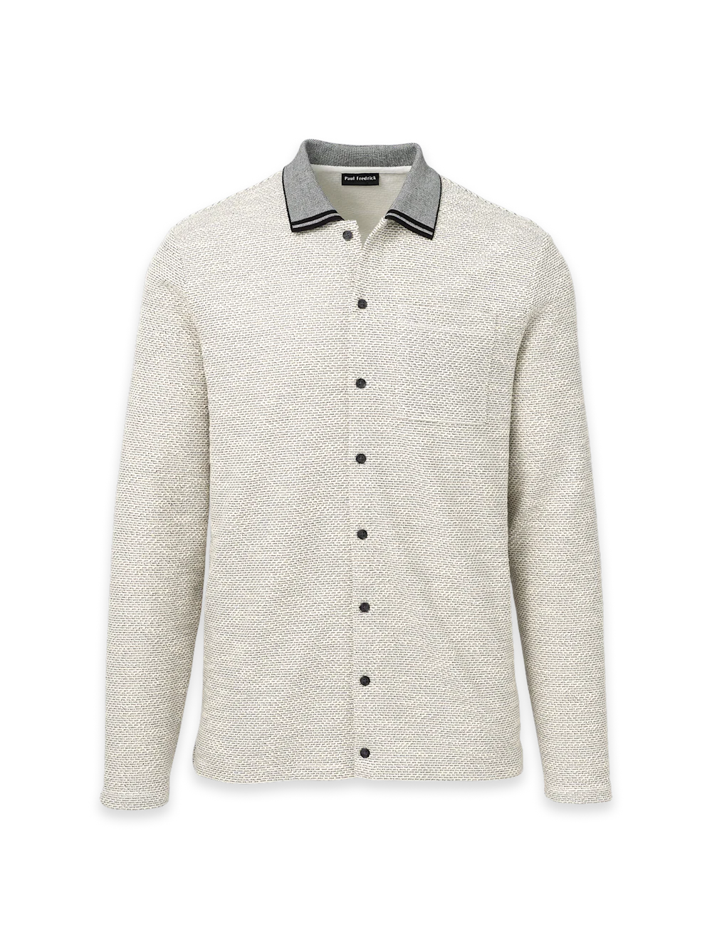Polyester Blend Button Front Polo - White