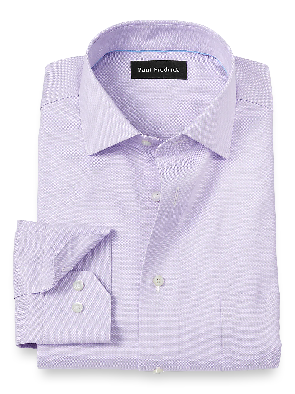 Royal Oxford Comfort Stretch Non-Iron Solid Dress Shirt - Lavender
