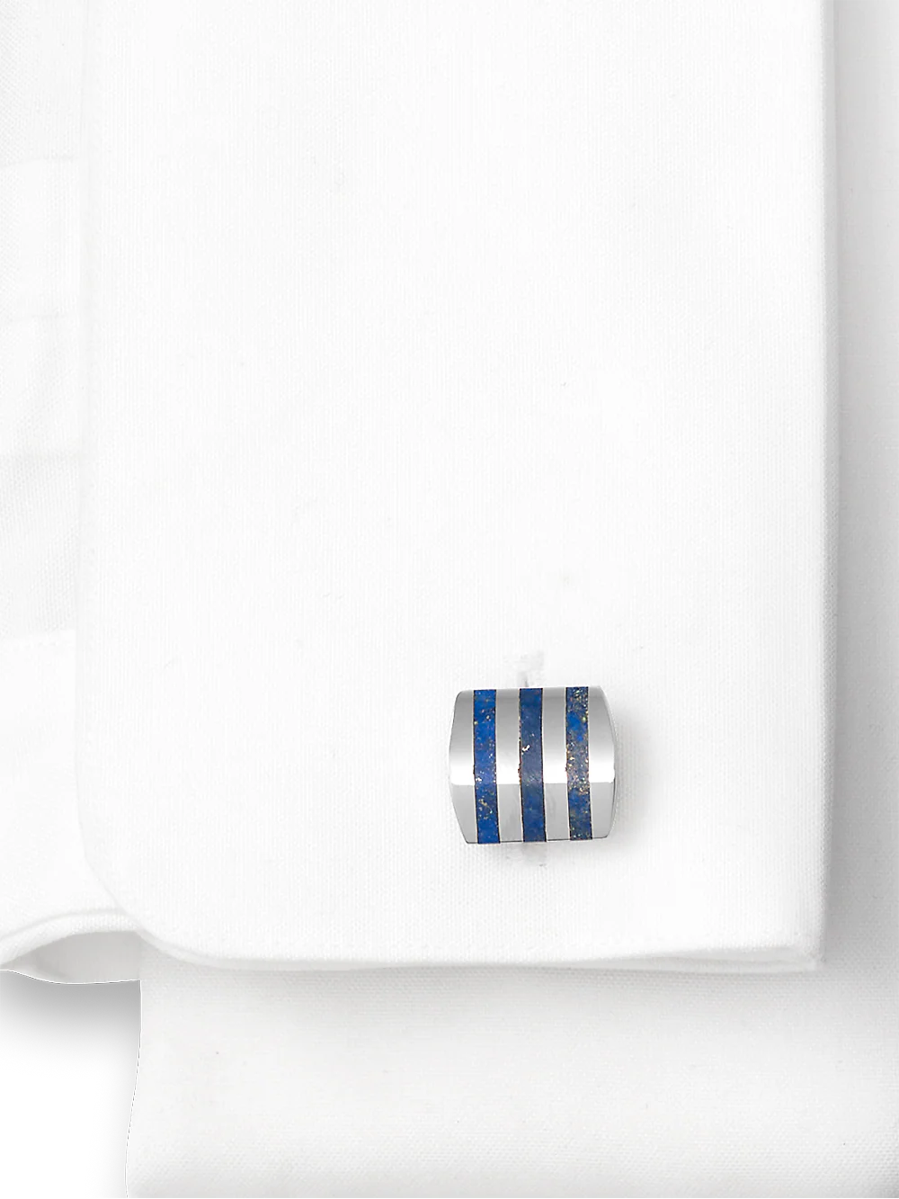 Semi Precious Square Cufflinks - Blue - Image 2