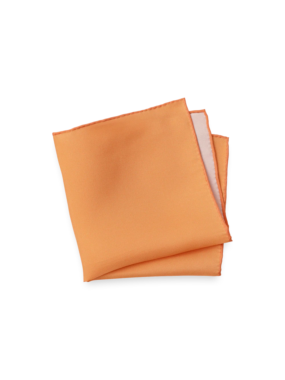 Solid Silk Pocket Square - Melon