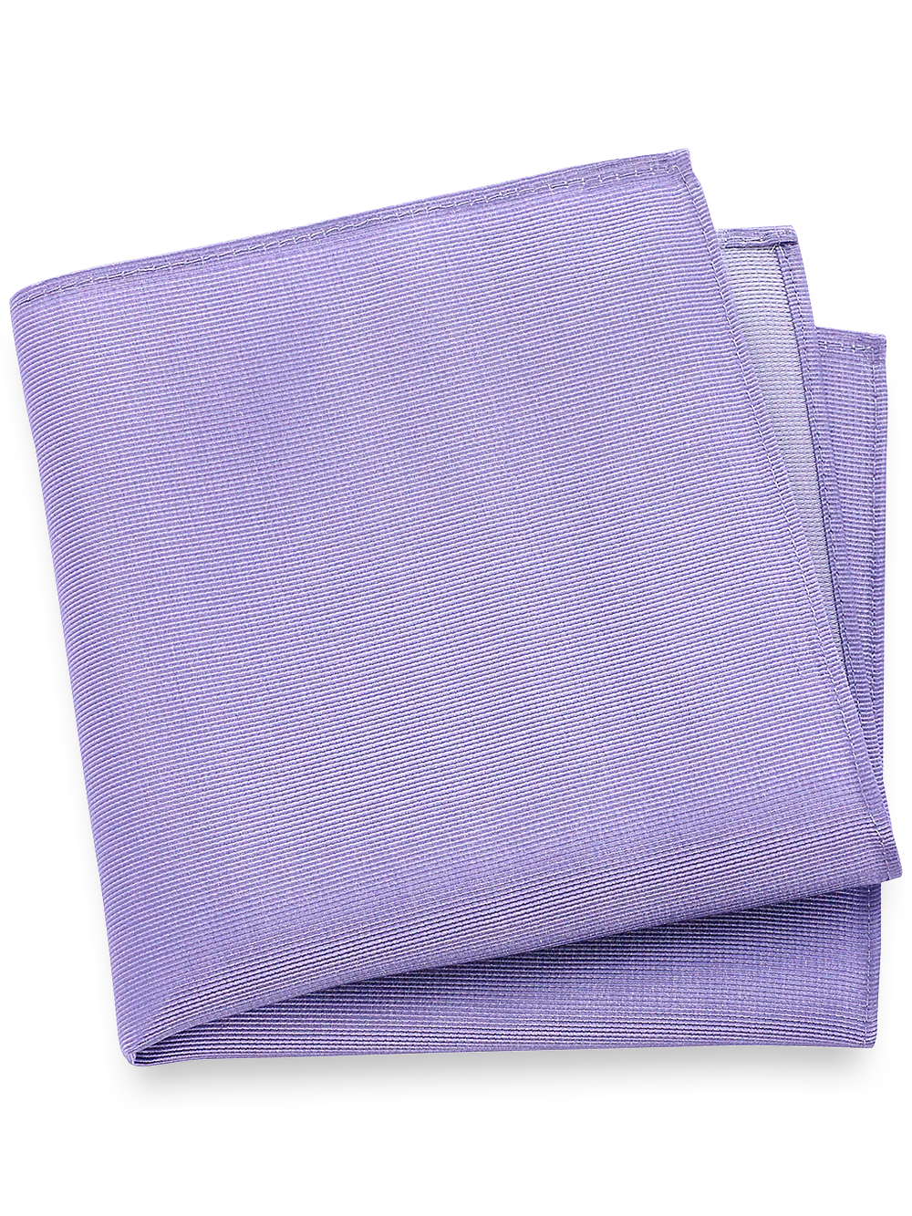 Solid Twill Silk Pocket Square - Lavender
