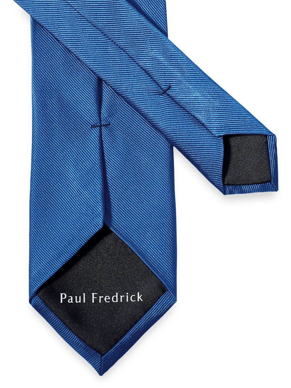 Solid Twill Woven Silk Tie - White - Image 3
