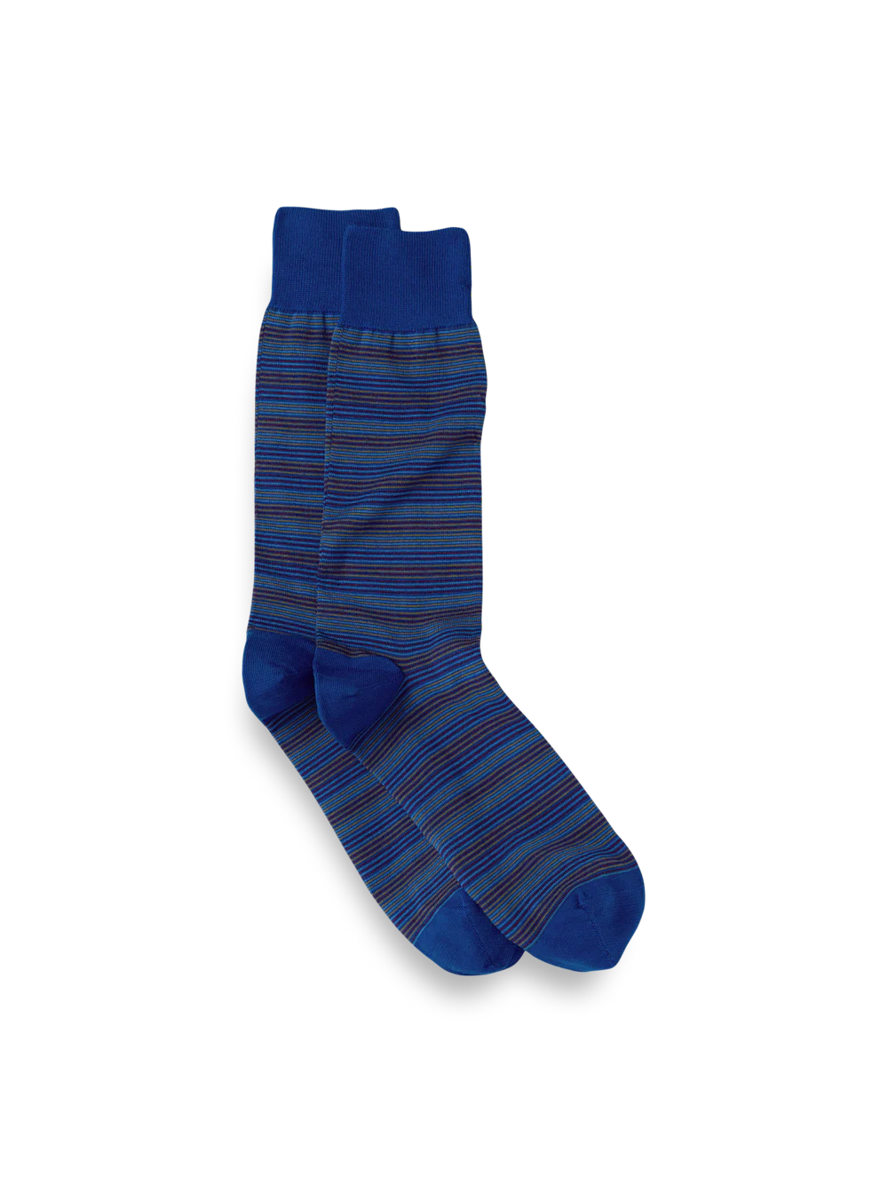 Stripe Cotton Blend Sock - Blue Multi