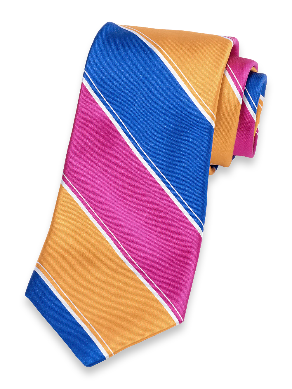 Stripe Woven Silk Tie - Multi