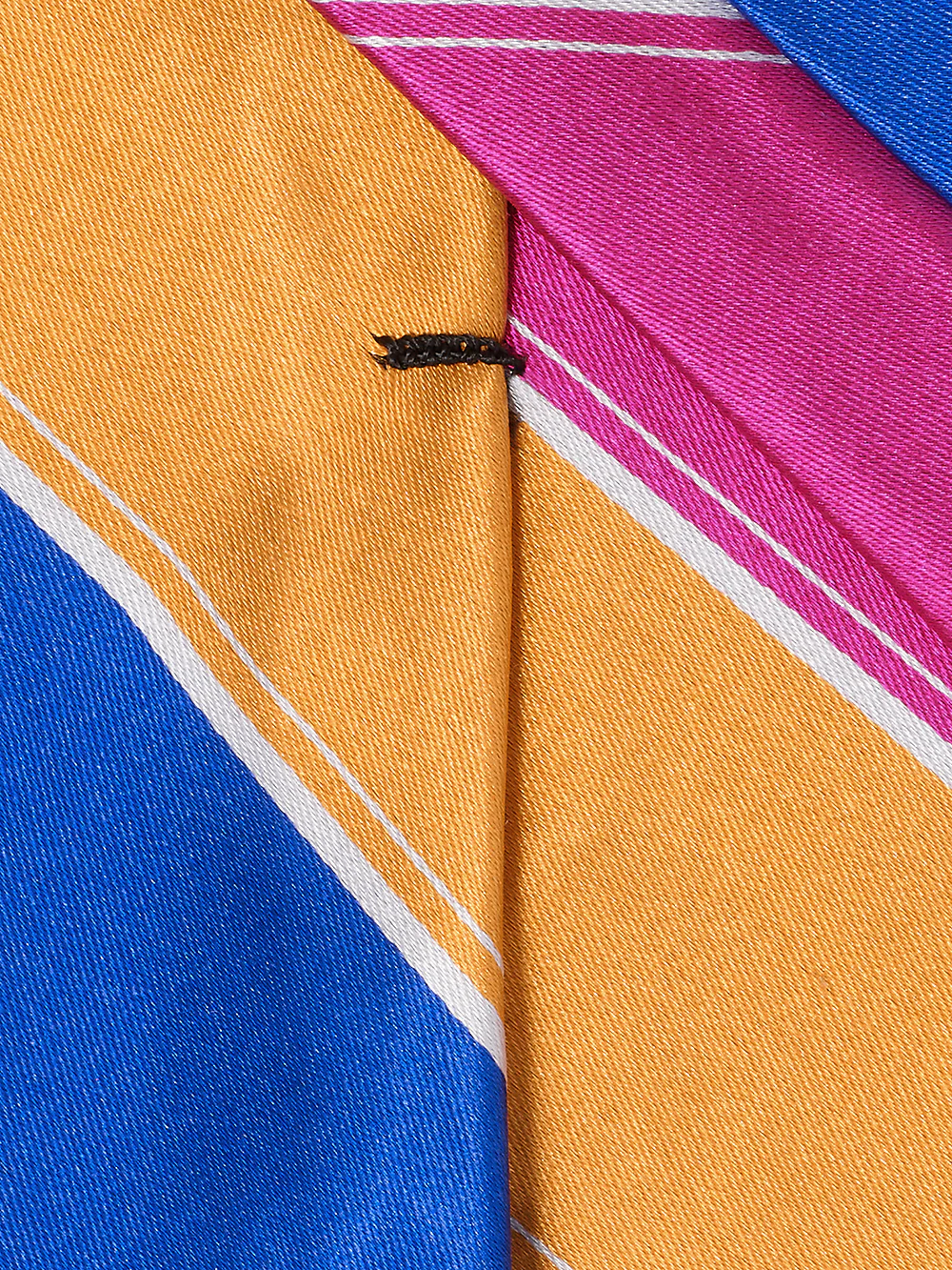 Stripe Woven Silk Tie - Multi - Image 4