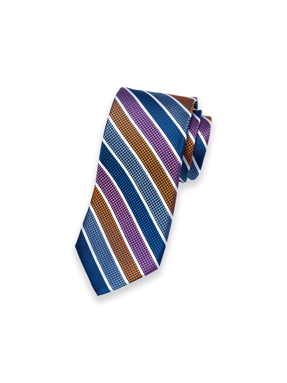 Stripe Woven Silk Tie - Multi