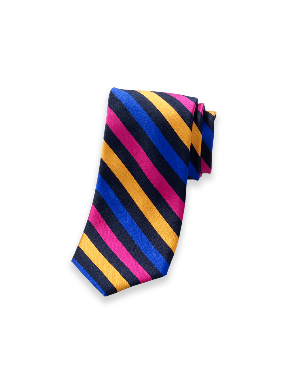 Stripe Woven Silk Tie - Multi