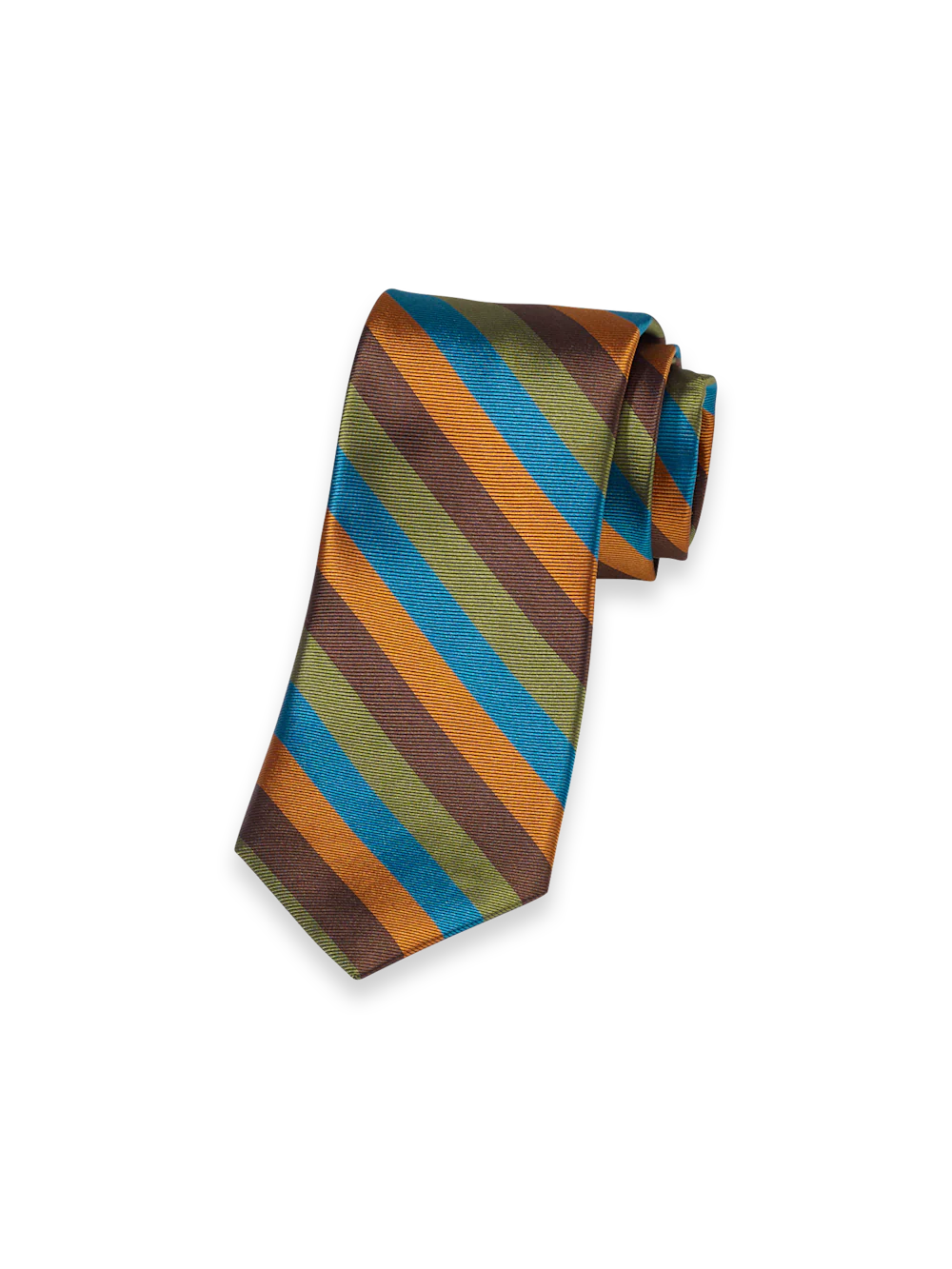 Stripe Woven Silk Tie - Multi