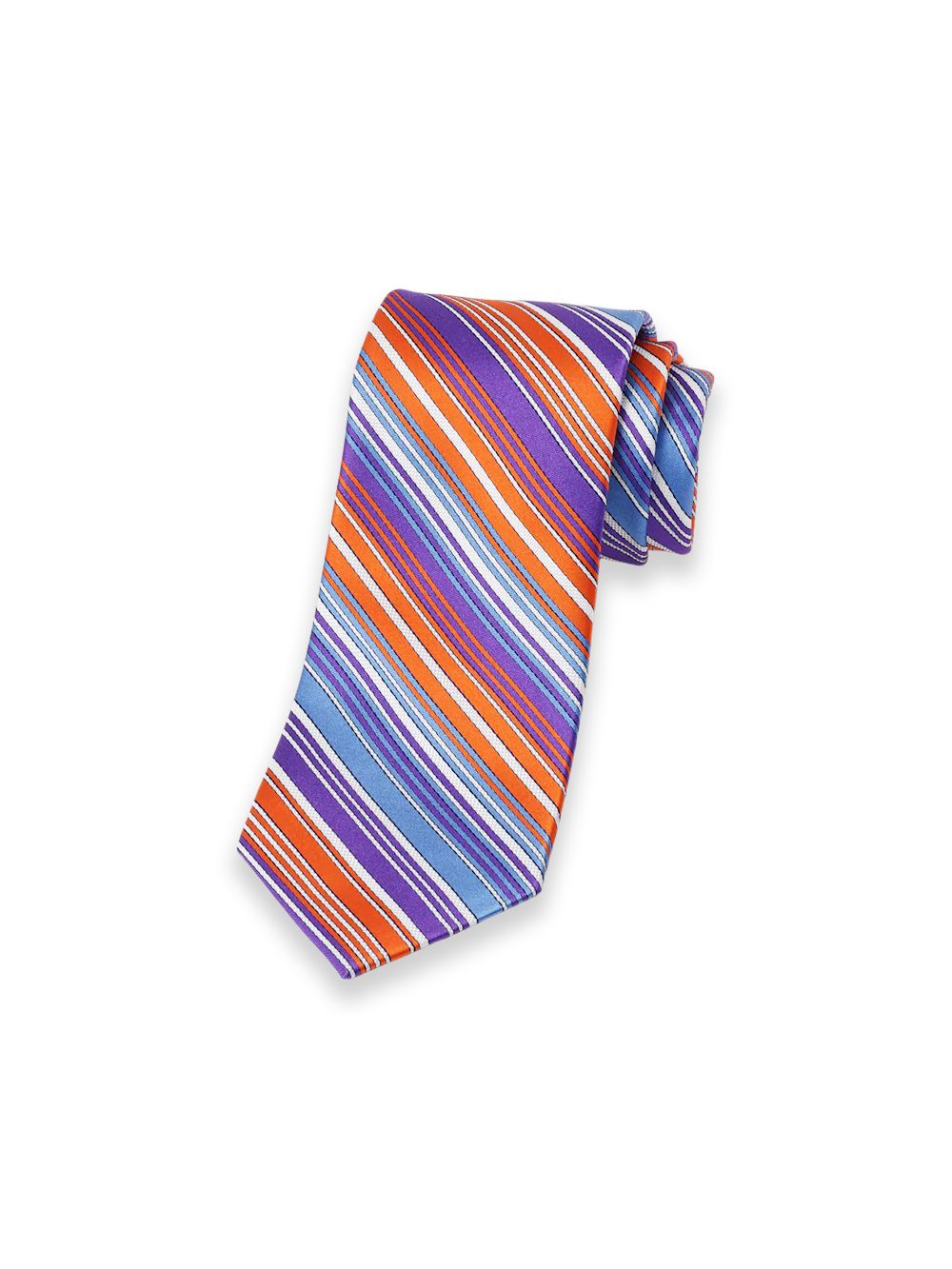 Stripe Woven Silk Tie - Multi