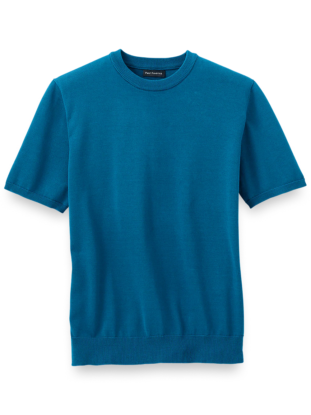 Supima Cotton Crew Neck Sweater - Dark Teal