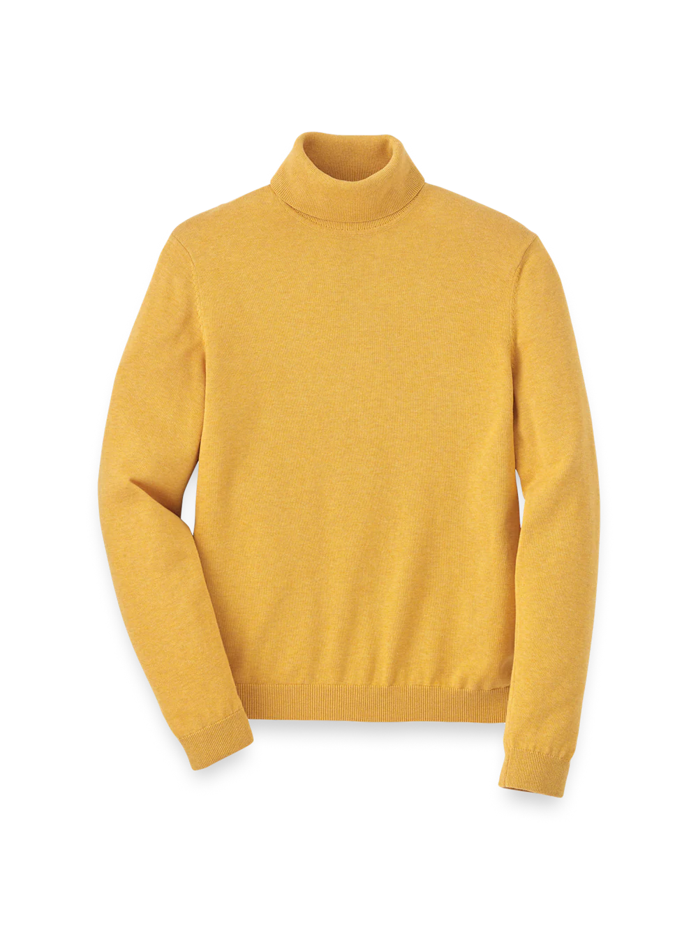 Supima Cotton Turtleneck - Mustard