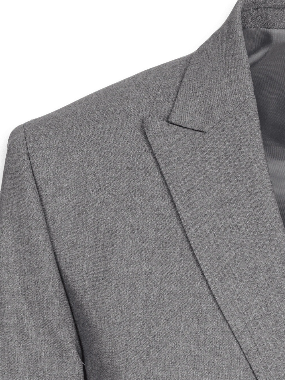 Tailored Fit Essential Wool Double Breasted Peak Lapel Suit Jacket - Brown Windowpane - Image 3