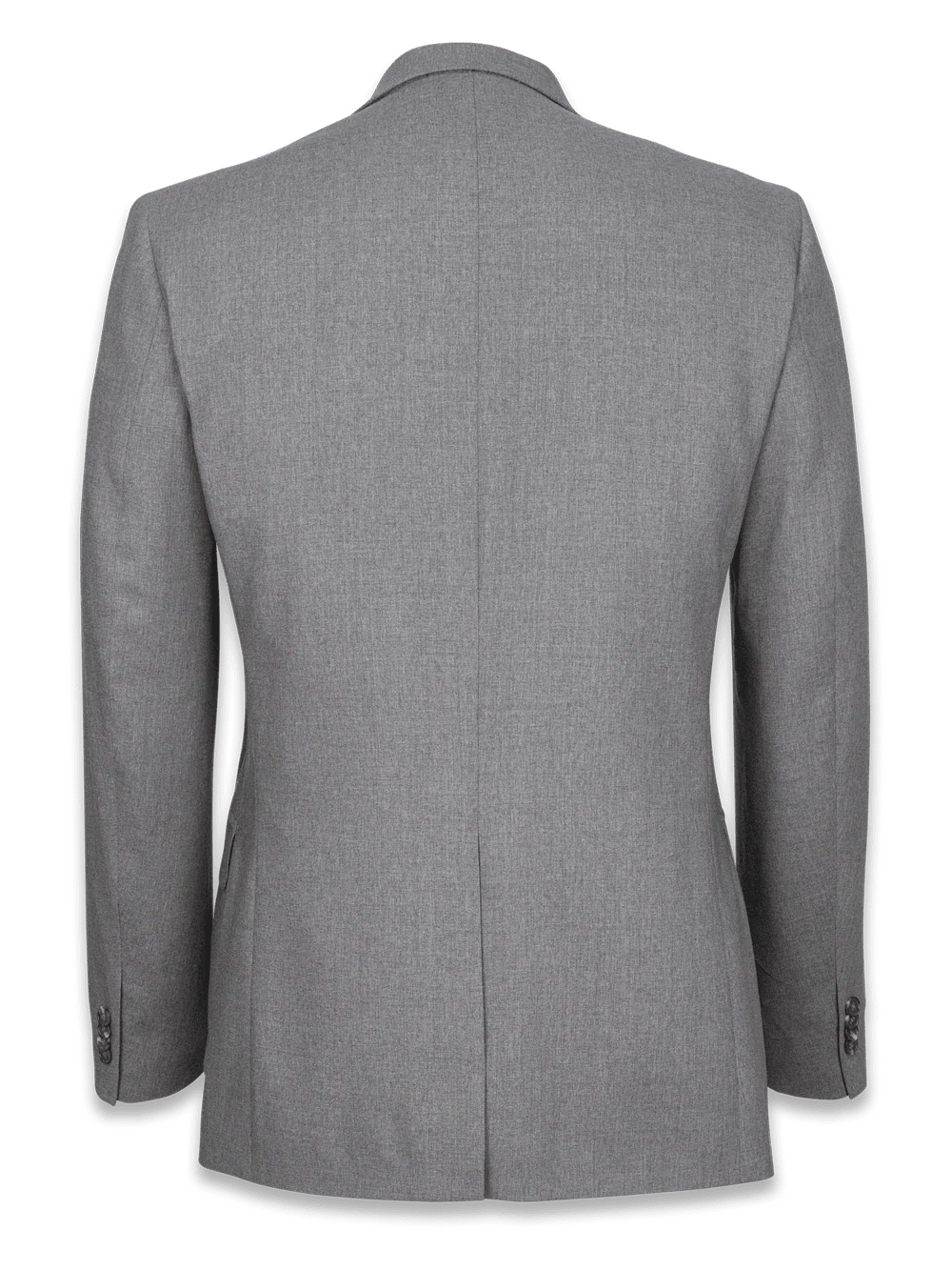 Tailored Fit Wool Essential Wool Notch Lapel Suit Jacket - Black - Image 4