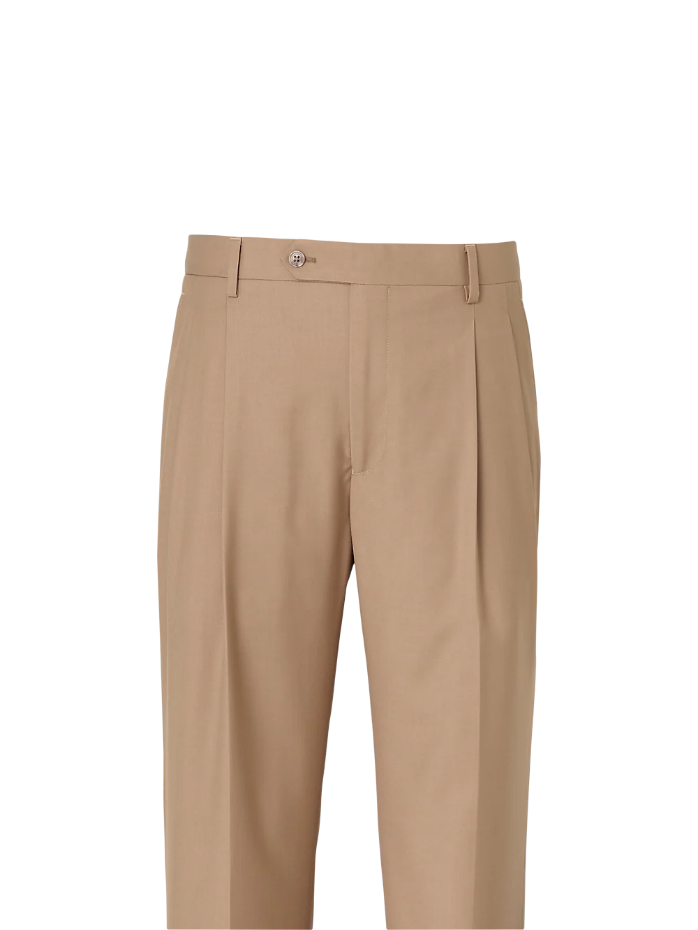 Travel Pleated Pants - Olive - Image 2