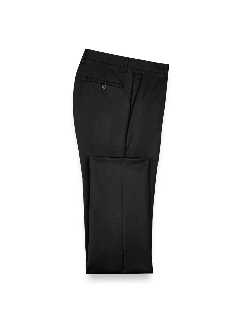 Wool Gabardine Pants - Black