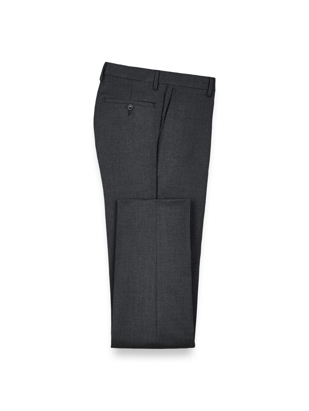 Wool Gabardine Pants - Charcoal