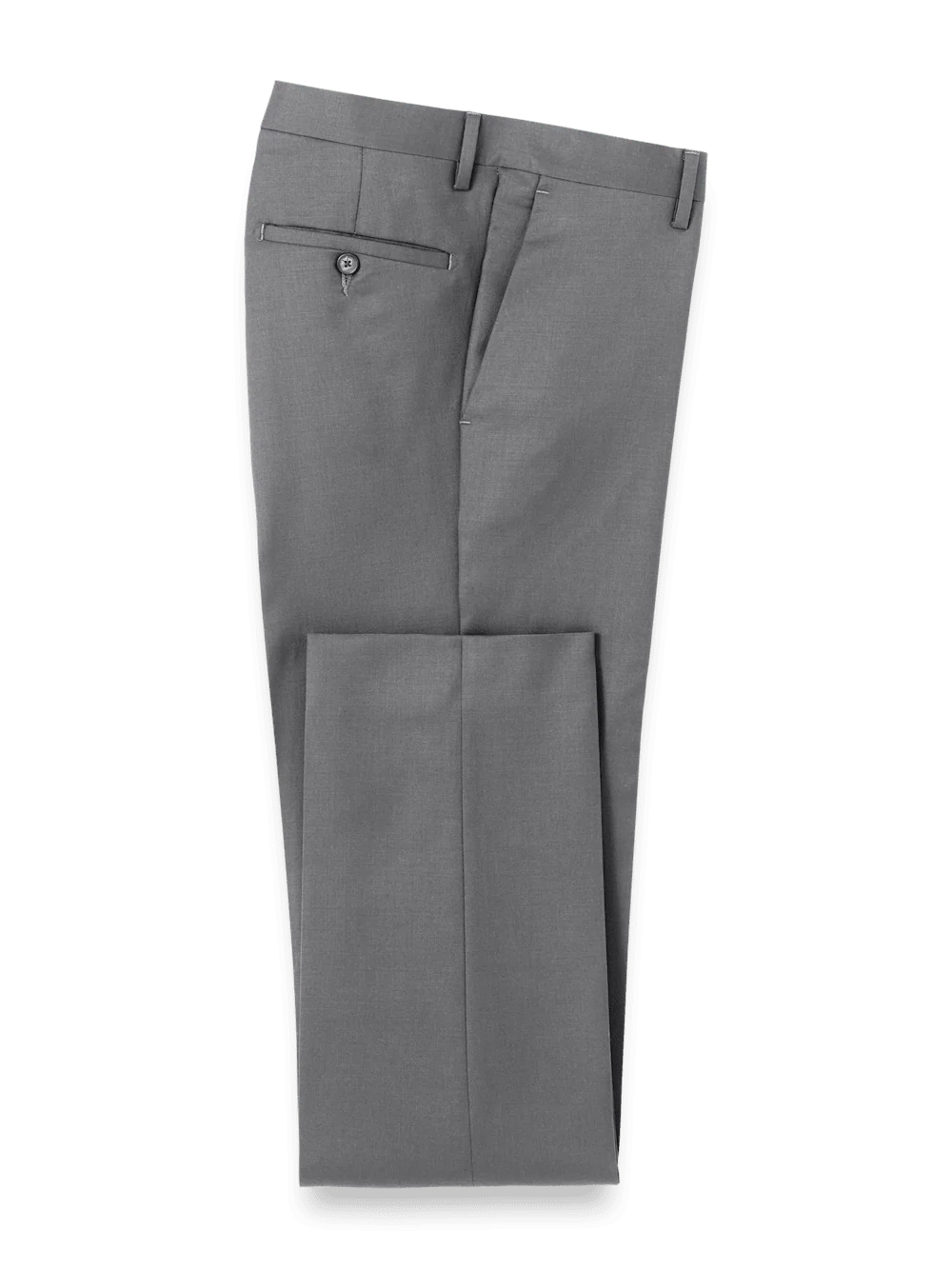 Wool Gabardine Pants - Medium Grey