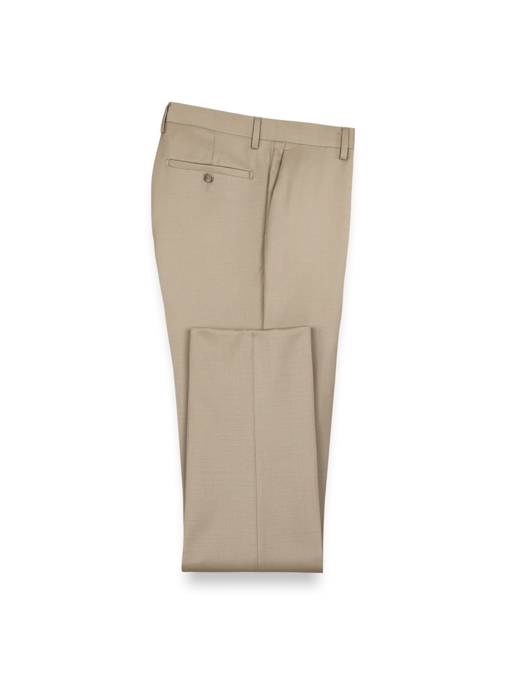 Wool Gabardine Pants - Tan