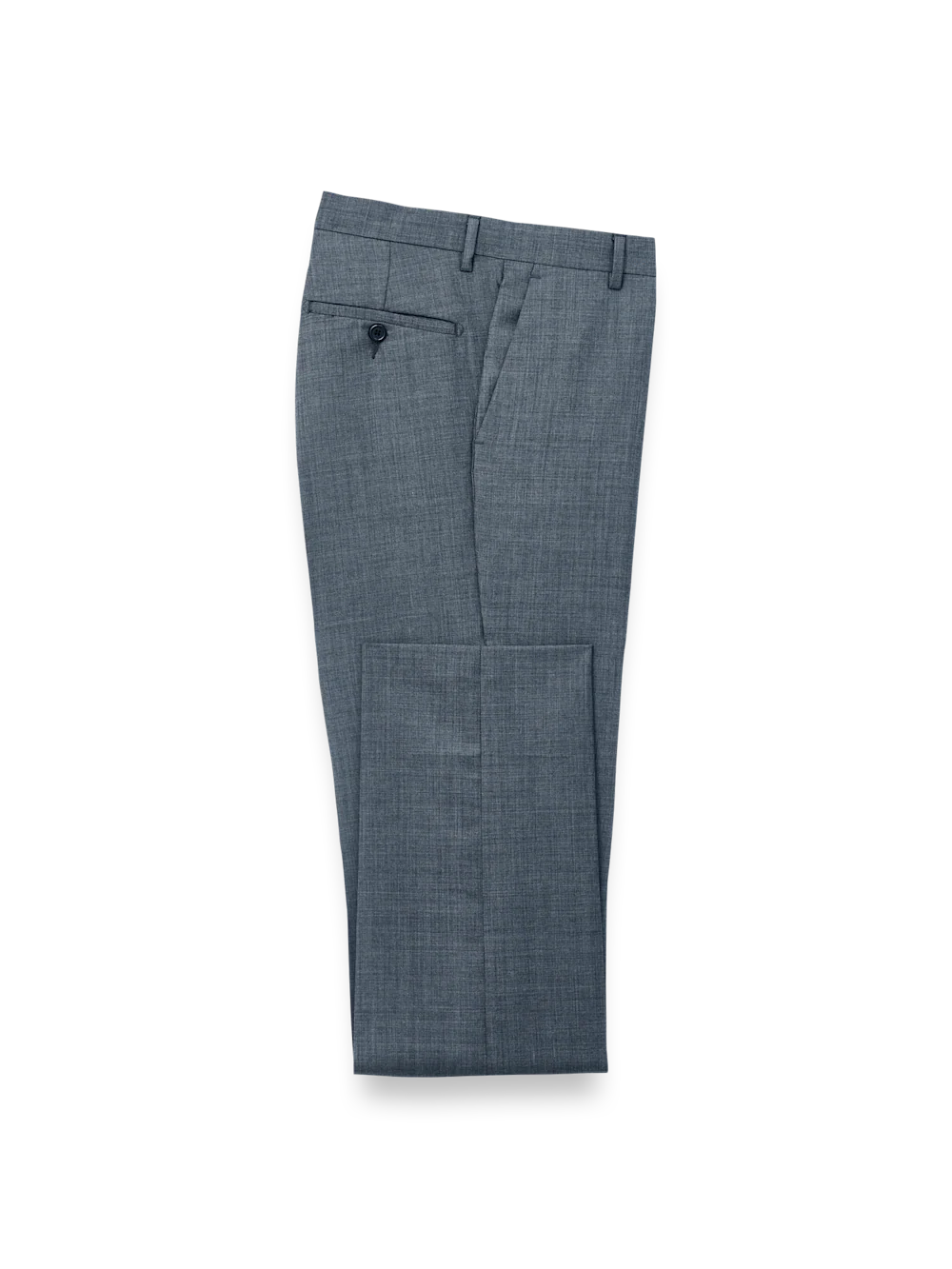 Wool Sharkskin Pants - Blue