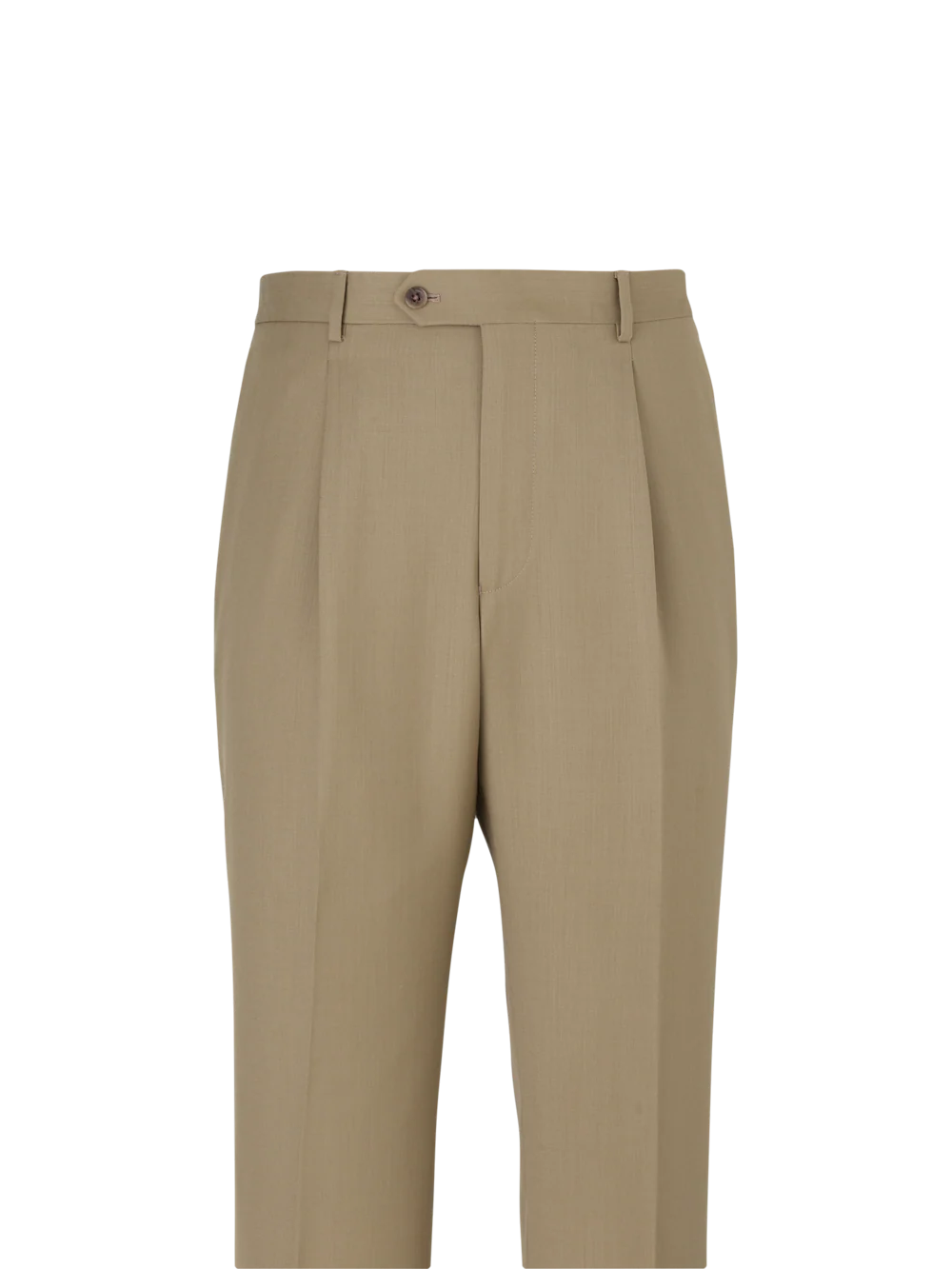 Wool Single Pleat Pants - Black - Image 2