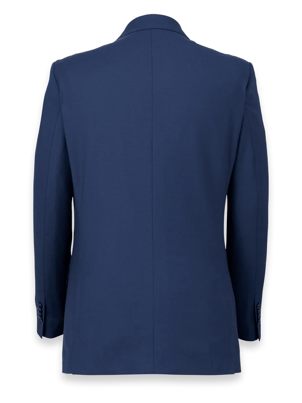 Wool Stretch Bengaline Notch Lapel Suit Jacket - Grey - Image 4